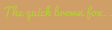 Image with Font Color B8C53D and Background Color D09E67